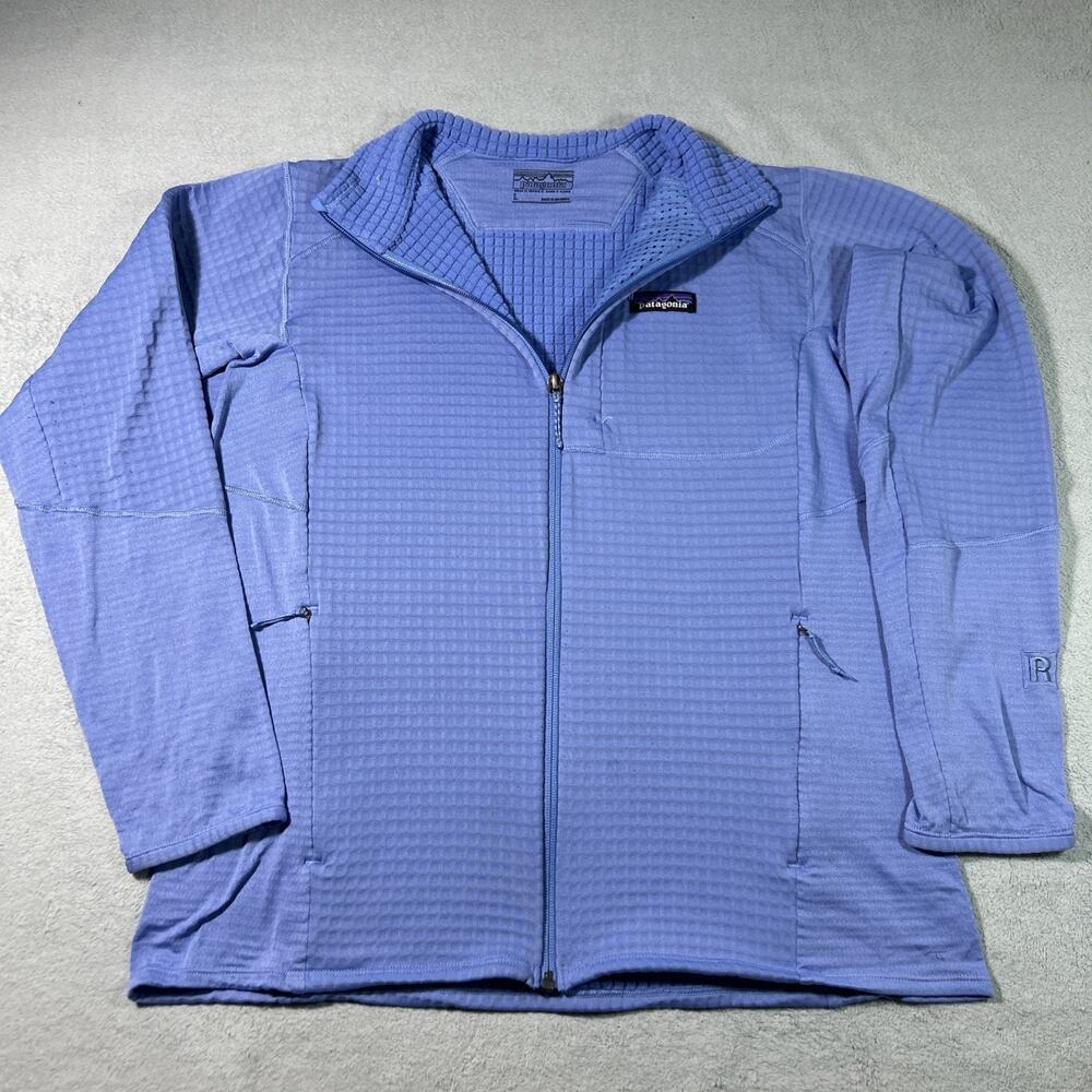 Patagonia Hybrid Air R1 Micro Fleece Summit Grid Sweater Womens Large Jacket